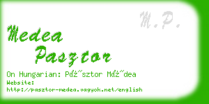 medea pasztor business card